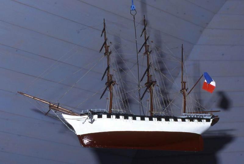 maquette ex-voto d'un trois-mâts barque dit le Marie-Joseph