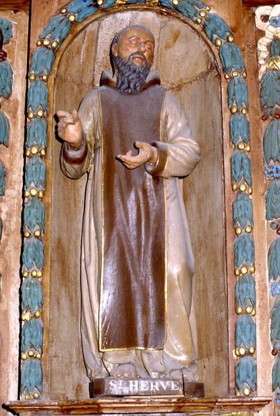 statue : Saint Hervé et sa niche