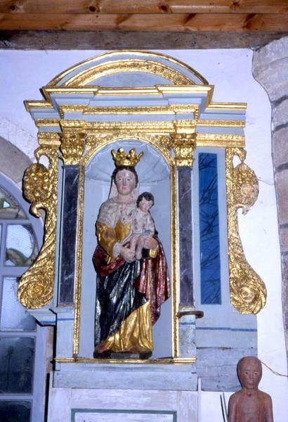 deux statues : Saint Antoine et Vierge à l'Enfant