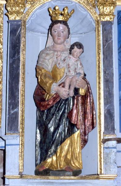 deux statues : Saint Antoine et Vierge à l'Enfant