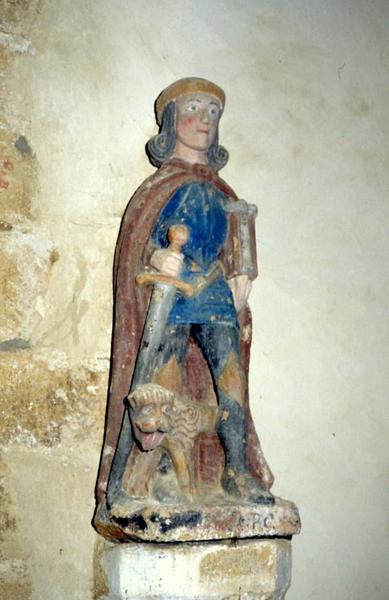 groupe sculpté : Saint Adrien - © Monuments historiques