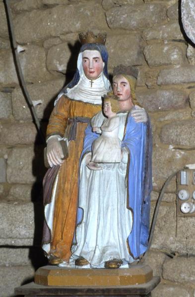 Groupe sculpté : Sainte Anne, la Vierge et l'Enfant