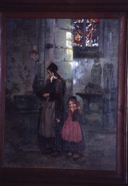 tableau : Bénitier de la chapelle Saint-Fiacre - © Monuments historiques