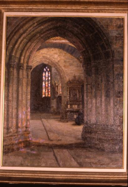 tableau : Intérieur de l'église de Langonnet - © Monuments historiques