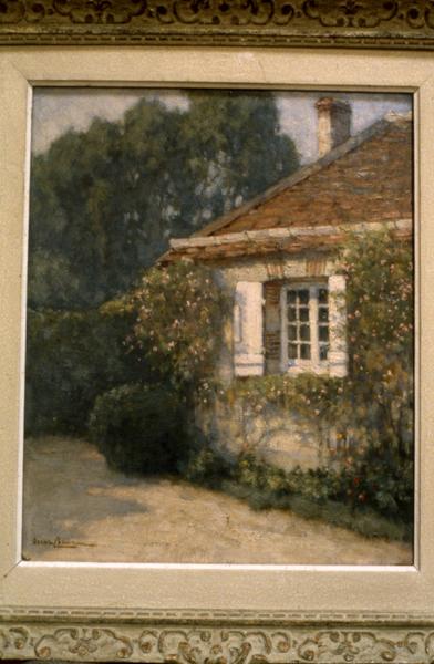 tableau : Ma cour à Grignon par Lorris - © Monuments historiques