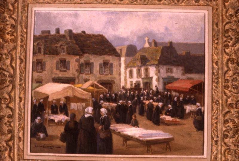 tableau : Marché à Pont-Croix - © Monuments historiques