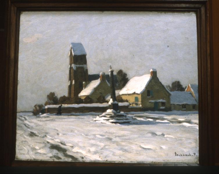 tableau : Paysage sous la neige - © Monuments historiques