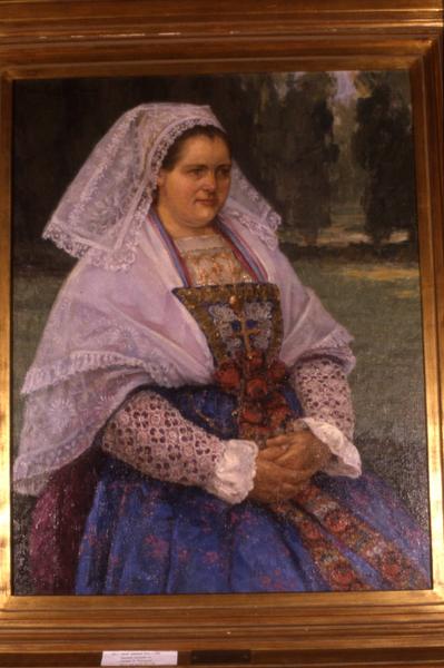 tableau : Paysanne bretonne en costume de procession - © Monuments historiques