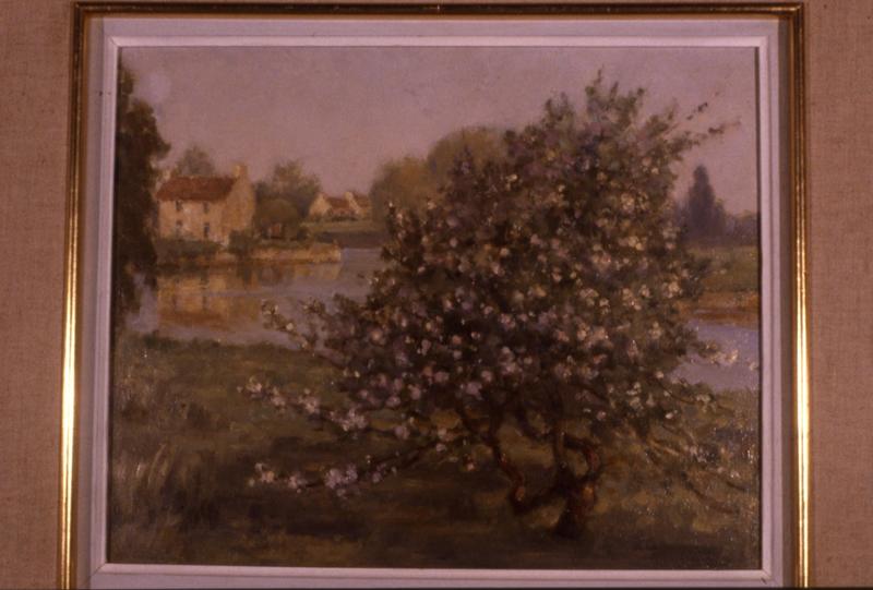 tableau : Pommiers en fleurs à Grignon - © Monuments historiques