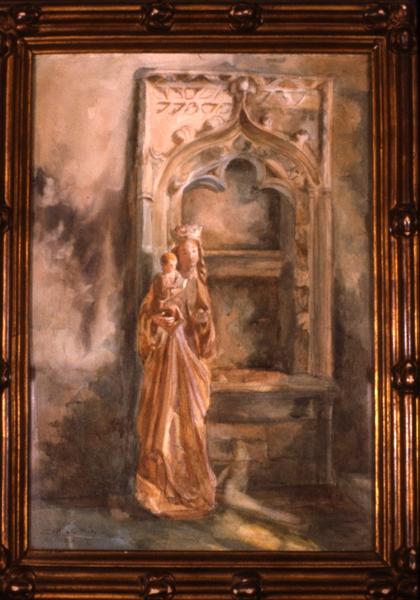 tableau : Vierge à l'Enfant à Saint-Fiacre - © Monuments historiques