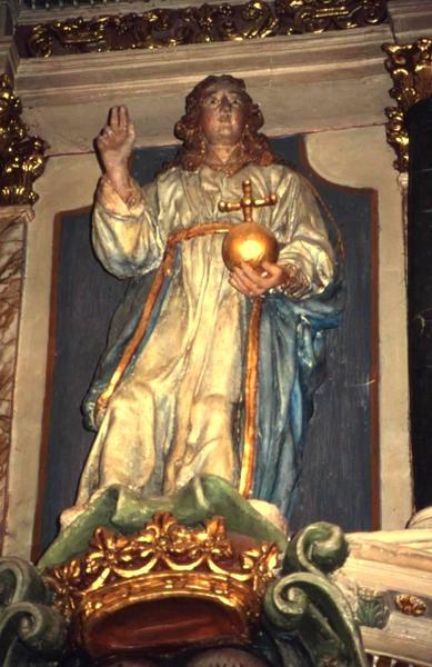 statue : Christ au globe