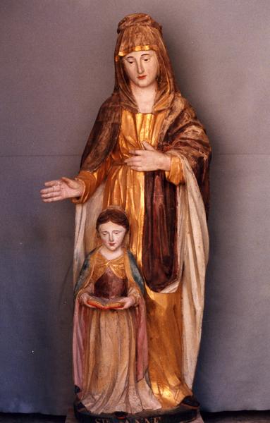 groupe sculpté : Sainte Anne debout et la Vierge - © Monuments historiques