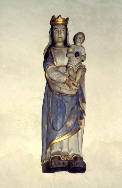 statue : Vierge à l'Enfant (Notre-Dame des Grâces) - © Monuments historiques