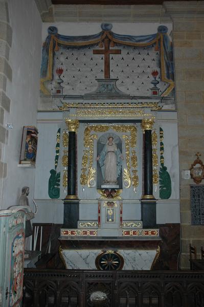 autel et retable du transept nord - © Monuments historiques
