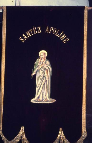 bannière de procession n°3 : Saint Jean-Baptiste et Sainte Apolline - © Monuments historiques