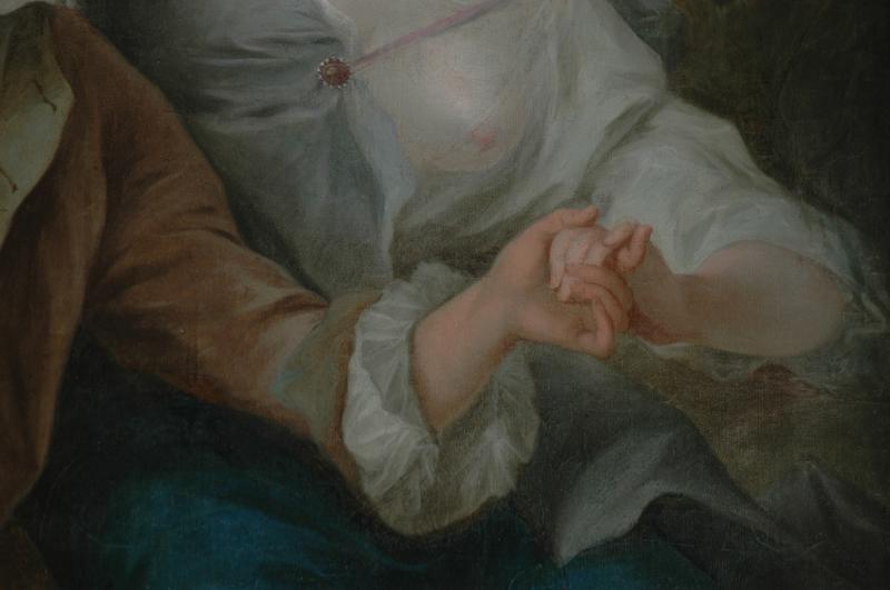 peinture : Scène galante (Couple et amours)