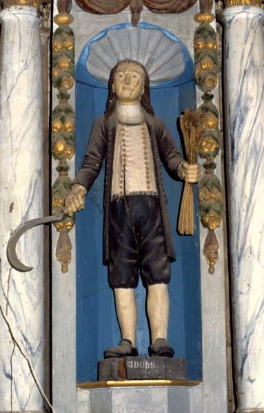 statue : saint Isidore, vue générale