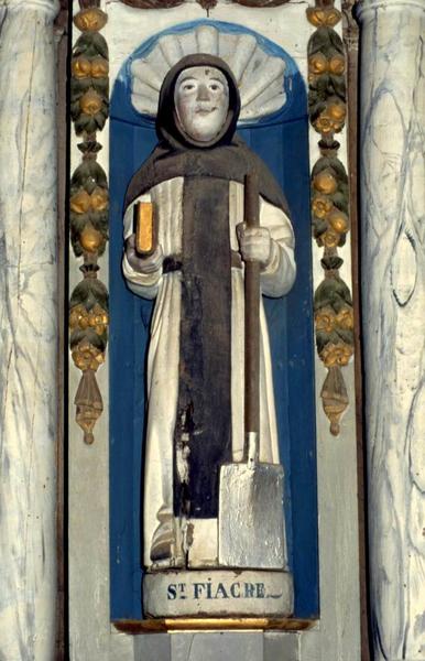 statue : saint Fiacre, vue générale