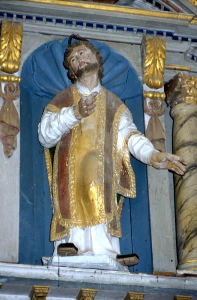 statue : saint Etienne (?), vue générale