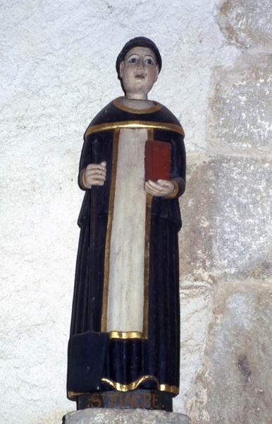 Statue : Saint moine (Saint Fiacre ?) n°1