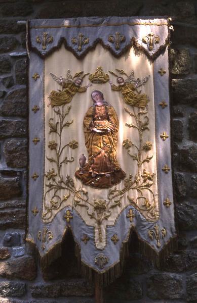 bannière de procession : Vierge et Saint André - © Monuments historiques