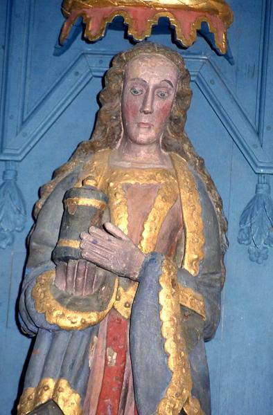 statue : Sainte Madeleine (détail) - © Monuments historiques
