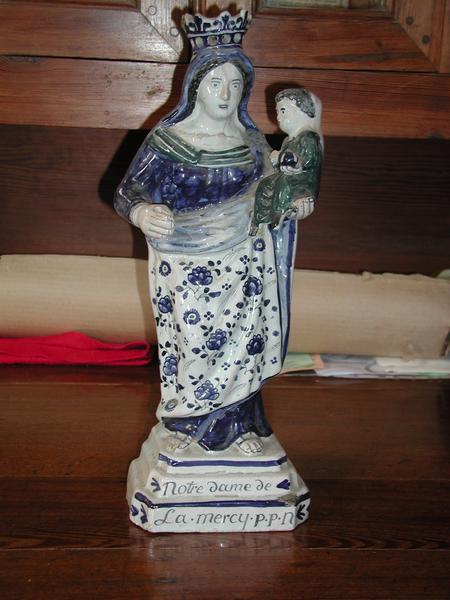 statue (statuette) : Vierge à l'Enfant dite Notre-Dame de la Mercy