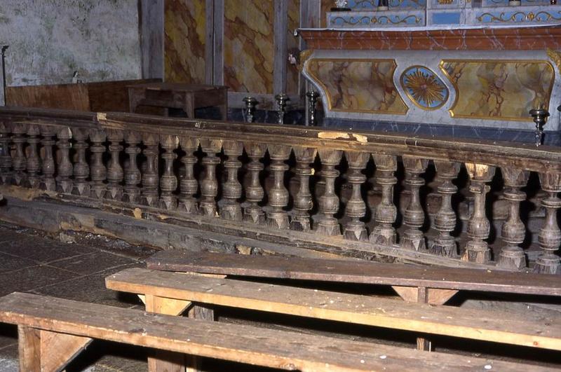 clôture de choeur (table de communion) - © Monuments historiques