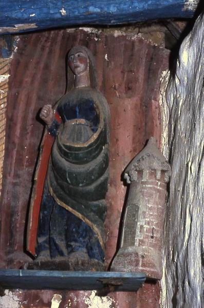 statue : Sainte Barbe - © Monuments historiques