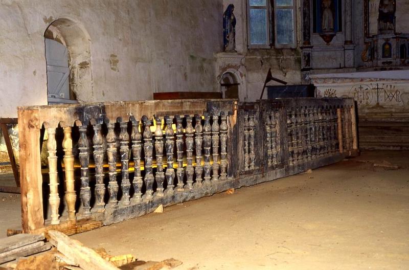 clôture de choeur (table de communion) - © Monuments historiques