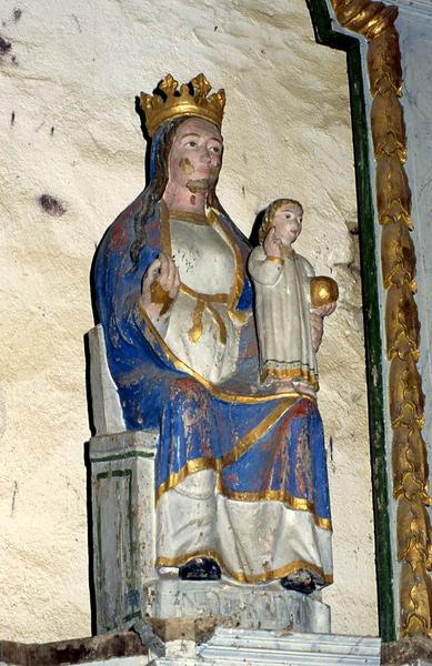 statue : Vierge à l'Enfant dite Notre-Dame de Quelven - © Monuments historiques