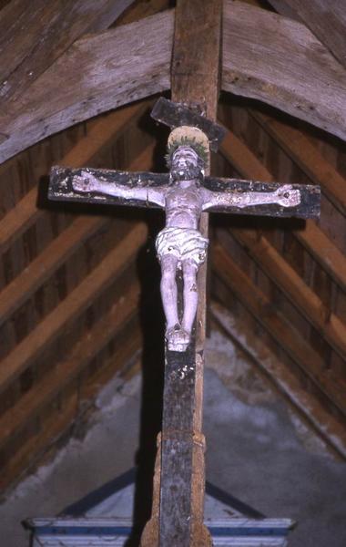 statue de poutre de gloire : Christ en croix - © Monuments historiques