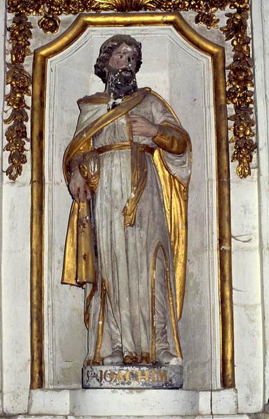 autel (maître-autel), retable et trois statues : Saint Joachim, Sainte Anne et Vierge à l'Enfant - © Monuments historiques