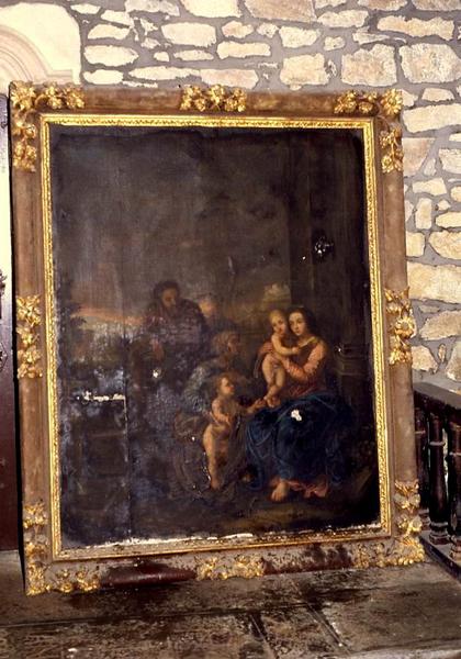 tableau et son cadre : Sainte Famille - © Monuments historiques