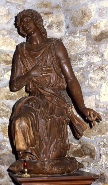 deux statues : Anges orants - © Monuments historiques