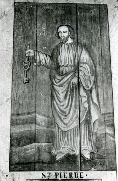 ensemble de huit peintures (panneaux peints) : Saint Pierre