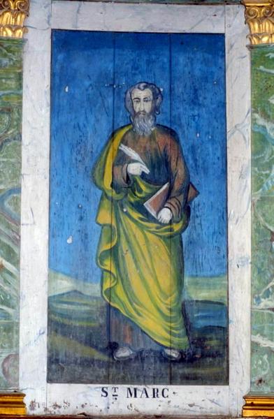 ensemble de huit peintures (panneaux peints) :  Saint Marc