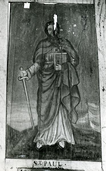 ensemble de huit peintures (panneaux peints) :  Saint Paul