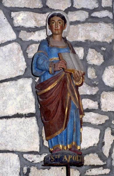 statue : Sainte dite sainte Apolline
