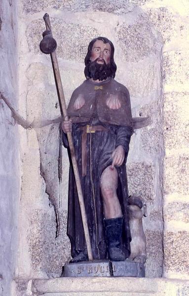 groupe sculpté : Saint Roch et son chien - © Monuments historiques