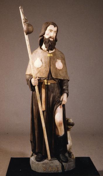 groupe sculpté : Saint Roch et son chien - © Monuments historiques