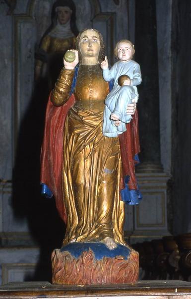 Statue de procession : Vierge à l'Enfant dite Notre-Dame de Crénéan