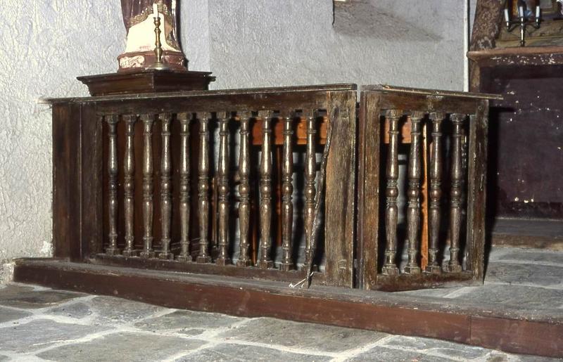 clôture de choeur (table de communion) - © Monuments historiques