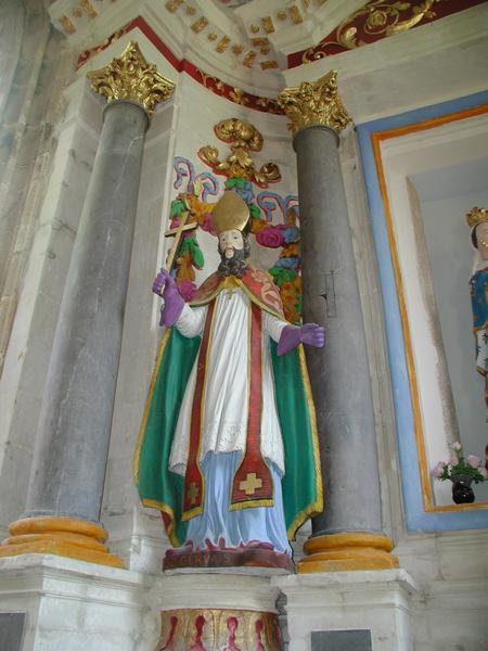 Saint Évêque (saint Gervais) , statue du retable du maître-autel