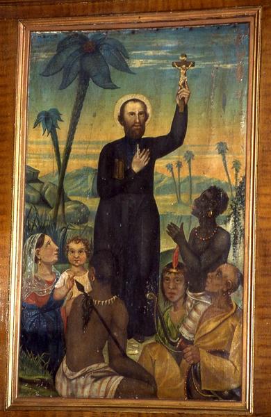 tableau : Saint François-Xavier prêchant les indigènes - © Monuments historiques