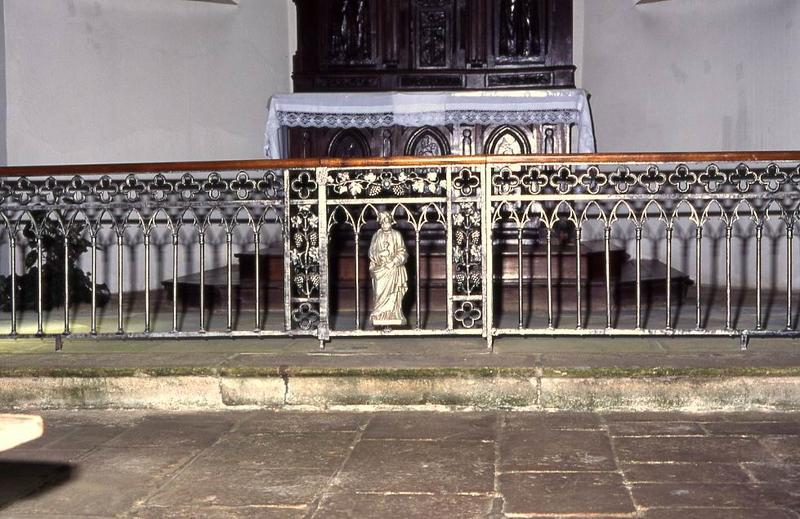 clôture du transept nord (table de communion) - © Monuments historiques