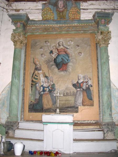 autel et retable : retable et gradins de l'autel