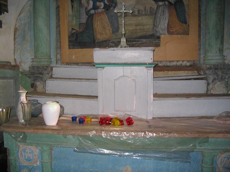 autel et retable : retable et gradins de l'autel