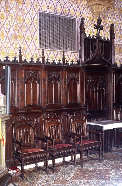 lambris de revêtement (boiserie du choeur) et stalles