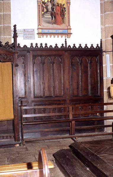 Lambris de revêtement (boiseries des transepts) et tambours de porte